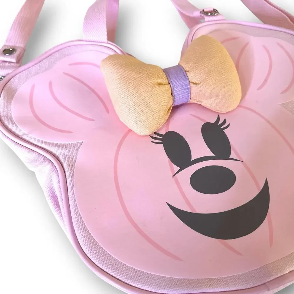 Disney Parks 2026 Halloween Pastel Cutie Minnie Jack O' Lantern Tote Bag NWT